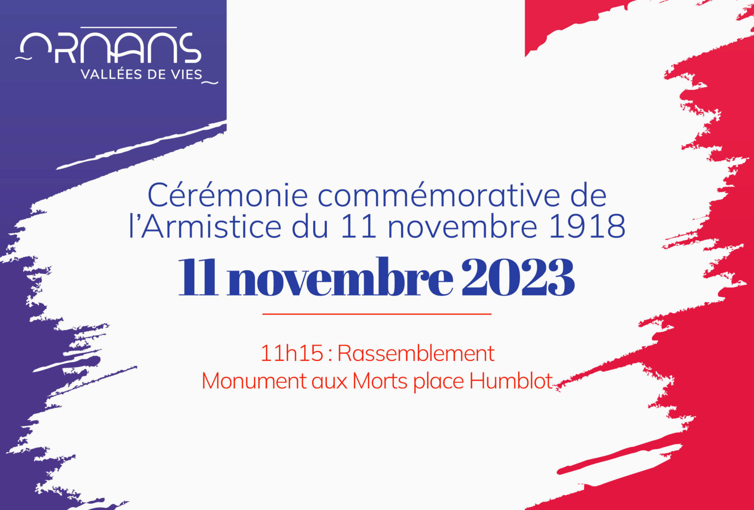 Cérémonie de commémoration de larmistice du 11 novembre 1918 Ville d